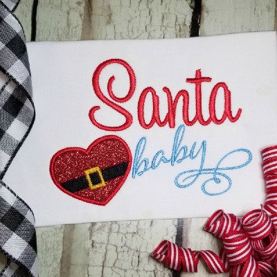 Santa Baby embroidery designs